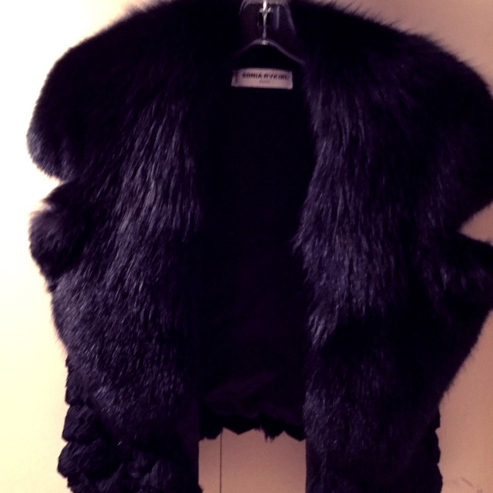 Black Mink vest by Sonia Rykiel Paris - Picture 1 of 2